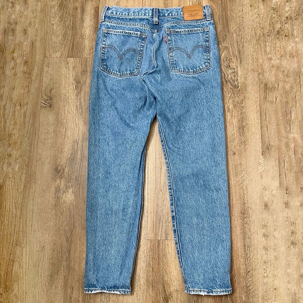Levi’s Premium Womens Jean Wedgie Icon Athens Asleep Blue High Rise Sz 28 - Picture 5 of 12